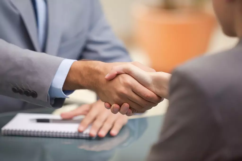 Two Businesspeople shaking hands